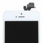 Apple iPhone 5, Spare Part, Complete LCD Display Module incl. Light Sensor + Front Camera, White, CY116663