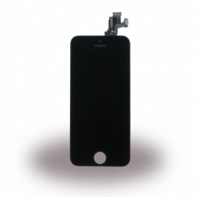 Apple iPhone 5C, Spare Part, Complete LCD Display Module incl. Light Sensor + Front Camera, Black, CY116664