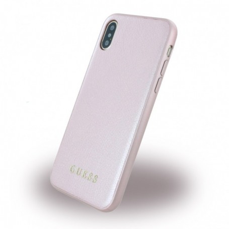 Guess Iridescent Hard Case Apple iPhone X Rose Gold, GUHCPXIGLRG