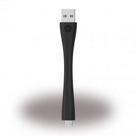 Mophie MicroUSB charge cable 10cm, 2988_USB-MICRO-4IN-BLK