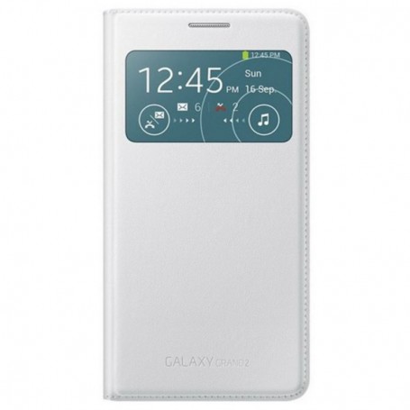 Capa Samsung S View para Samsung Galaxy Grand 2, Branco, Original, EF-CG710BWEGWW