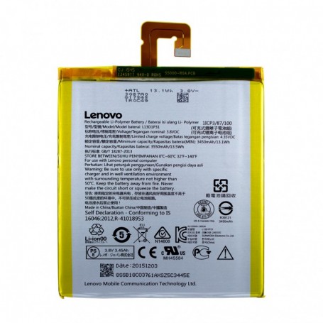 Lenovo, Li-Polymer Battery, L13D1P31, Ideapad S5000, 3450mAh