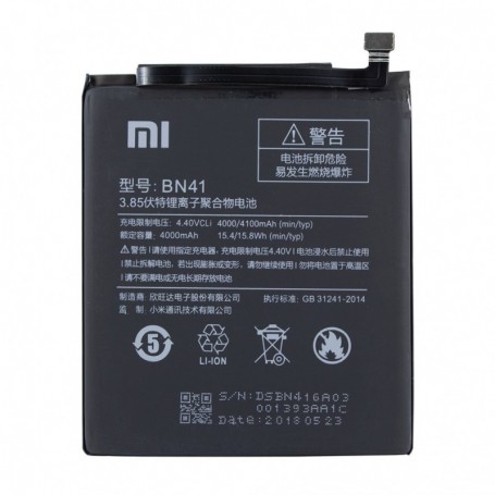 Xiaomi, Lithium Ionen Battery, BN41, Xiaomi Redmi Note, 4000mAh