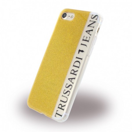 Trussardi fashion glitter Case iPhone 7,8 gold, TRU7GLITTERG