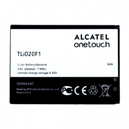Bateria Alcatel, Li-Ion, TLI20F1, One Touch Pop C7 OT-7040 e OT-7041, 2000mAh, TLi020F1