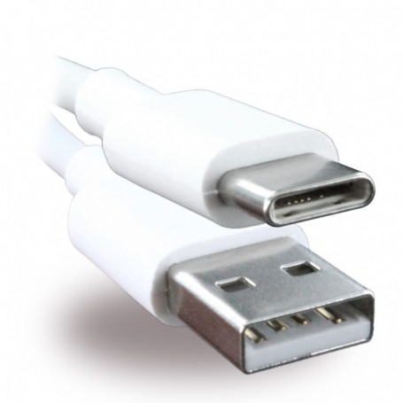 Cabo de Dados Huawei, AP51 / HL-1121, USB para USB Tipo C, 1m, Branco, Original, 4071263