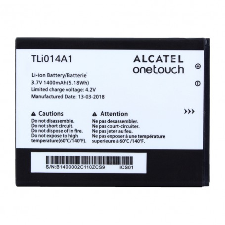 Bateria Alcatel, Li-Ion, TLi014A1, One Touch 4010D, 4030D, 5020D, 4012D, 1400mAh