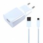 Original Xiaomi, MDY-08-EO, USB Charger + Charging Cable USB to MicroUSB, White