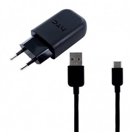 HTC, TC P5000, Fast Charger, DC-M700, Data Cable USB Type C, Black
