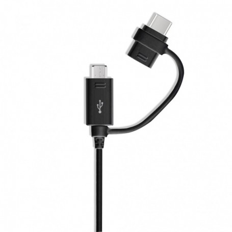 Samsung, EP-DG950DB Combo Cable USB Type C + MicroUSB, Black, EP-DG950DBEGWW