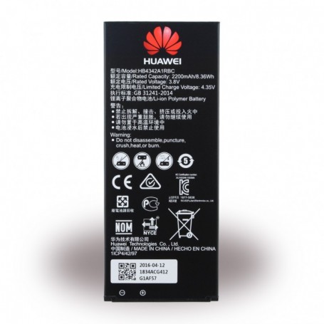 Bateria Huawei, HB4342A1RBC, Lithium-Ion Polymer, Ascend Y6, Honor 4A, 2200mAh, Original