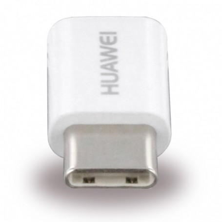 Adaptador Huawei AP52 MicroUSB para USB Tipo C, Branco, Original, 4071259