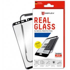 Displex, Real Glass 0,33mm 3D Max+ Frame, Samsung Galaxy A70, Screen glass Protectors, black, 1128