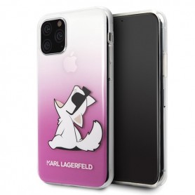 Karl Lagerfeld, Choupette Gradient Case, Apple iPhone 11 Pro Max, Pink, KLHCN65CFNRCPI