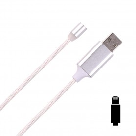 Cyoo, Flow Light Magnetic, Lightning Cable 1m, White, CY121473