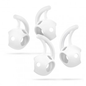 Borrachas Sport Cyoo em Silicone para Auscultadores Apple AirPods, Branco, CY121414