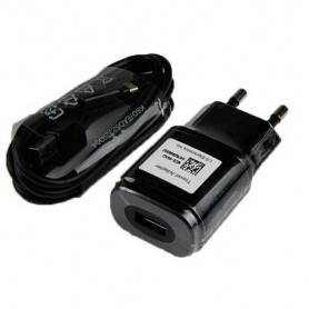 LG, MCS-04ER Adapter + DK-100M MicroUSB Cable, Black, MCS-04ER + DK-100M