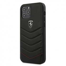 Ferrari, Off Track Quilted, iPhone 12 mini (5.4), black, Cover, FEHQUHCP12SBK