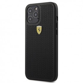 Ferrari, On Track Perforated, iPhone 12 mini (5.4), black, Cover, FESPEHCP12SBK