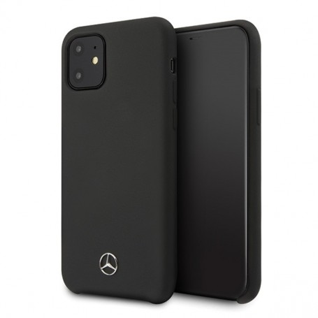 Mercedes Silicone line Case iPhone 11 mini black, MEHCP12SSILBK