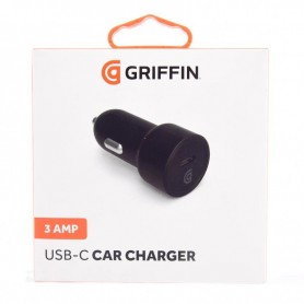 Carregador de Isqueiro Griffin, GP-021-BLK, USB C, 15W 3A
