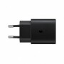 Samsung EP-TA800NBEGEU Charger, USB Type C, 25W 3A, without cable, Black, Original