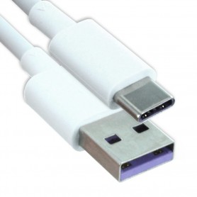 Cabo de Dados Huawei, AP71 / HL-1289, Quick, USB Tipo C, Branco, Original, 4071497