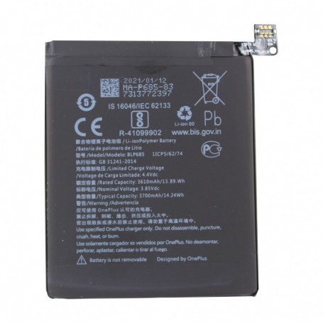 Bateria OnePlus, BLP685, OnePlus 6T, 3700mAh, Lithium Ionen, Original