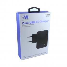 JW JUST WIRELESS, Original, Dual quick charger, 2.1Amper, 6407