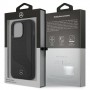 Mercedes, Leather Perforated Area Hardcase, iPhone 13 mini, black, MEHCP13SCDOBK
