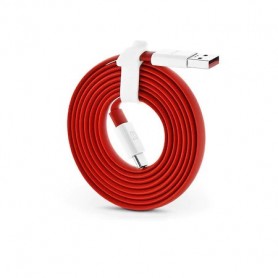 OnePlus, D401, Original Warp Charge FLAT Type C cable, 1,5m, red
