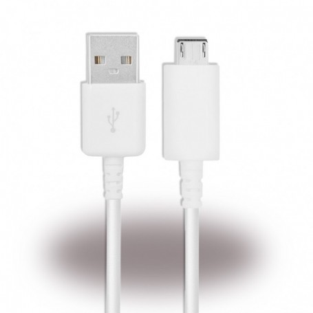 Samsung, Charger Cable / Data Cable, USB to MicroUSB, 0.5m, White, ECB-DU68WE