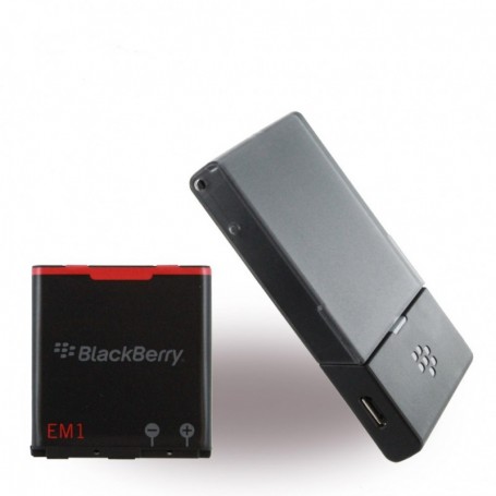 Blackberry, E-M1, Suporte para Carregar + Lithium Ion Bateria, Curve 9350, 1000mAh, Original, ACC-39508-201