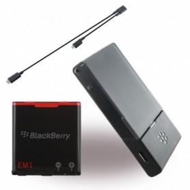 BlackBerry, ACC-39461-101, Carregador de Baterias Bundle + E-M1, Curve 9350, 1000 mAh, Original